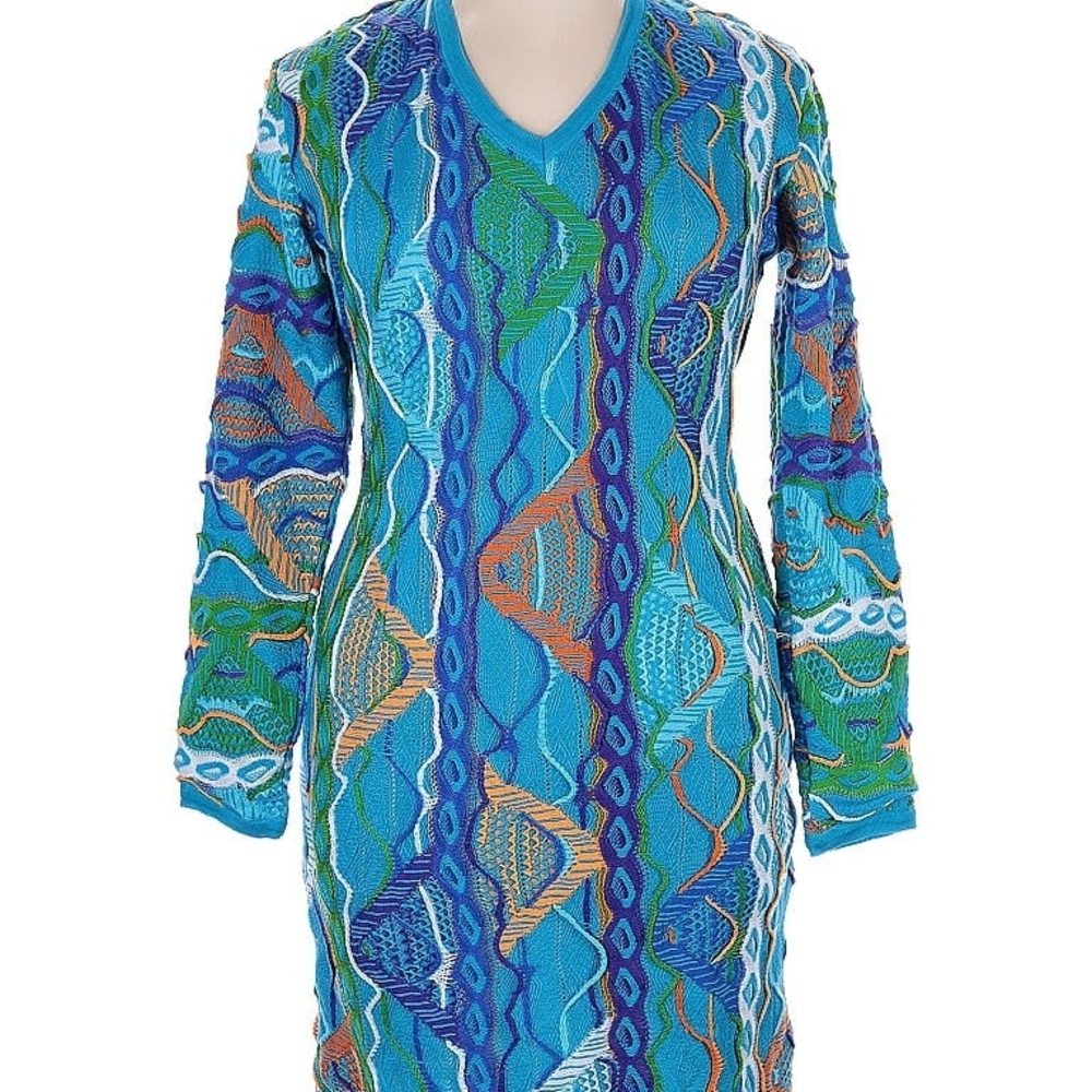 Vibrant Multicolor Knit Dress